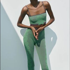 Zara seamless abstract leggings